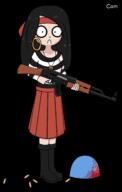 antichrist blood bullets cam_(drawfag) drawing gun kiki nato weapon // 1446x2278 // 257KB