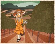 artist:studio_massa coco dress farm grapes hat Illustraties_(official) looking_up official_art outside petjeaf smiling text wine_farm // 3000x2400 // 9.0MB