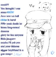 brimstone Jana kate_(namefag) mocking naz nazi_outfit nazi_symbol occoal Yana // 1084x1100 // 416KB