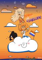 cloud coco dutch_flag dutch_text maya mymy niggerwiggle sea smiling stars // 848x1200 // 135KB