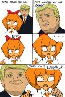 comic daughter donald_trump english_text father mymy niggerwiggle orange shocked text trump // 2000x3000 // 1.6MB