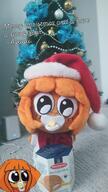 agugu binky christmas irl mymy plush plush_body santa_hat soopwafel stroopwafel // 1080x1920 // 2.8MB