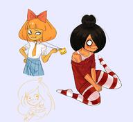 artist:Vincent coco maya mymy niggerwiggle striped_socks // 2048x1877 // 258KB