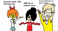 coco derp_eyes dialogue drawing dutch_text maya mspaint mymy nazi_salute sieg_heil smiling // 648x344 // 24KB