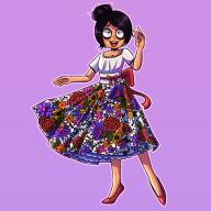 dress flowers happy latin latinx looking_at_a_viewer maya // 2000x2000 // 1.8MB