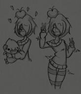 artist:aidanisl8 blobfish drawing embarrassed heart maya // 946x1102 // 1.1MB