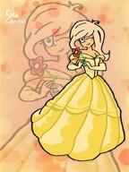 artist:rata_gabito blushing coco flower princess smiling // 768x1024 // 66KB