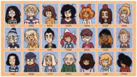 adam artist:studio_massa axel bert bored cato cleo coco derp_eyes drooling frown goof hat henk Illustraties_(official) ilse kiki koos looking_at_viewer maya mymy niggerwiggle official_art petjeaf rens roos sjef smiling stan text tired Trijn wiel yfke zoey // 3840x2160 // 15MB