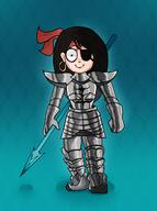 armor artist:huwabag eyepatch kiki spear undertale undyne // 970x1300 // 892KB