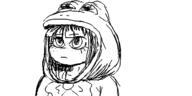 artist:oekakigod frog mymy no_color oekaki suit // 500x250 // 31KB