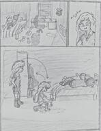 artist:midkyk bed coco comic maya no_color sketch sleeping // 790x1024 // 153KB