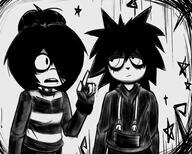 artist:emotangel black_and_white i_cant_sleep maya nia star // 2048x1639 // 406KB