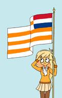 coco drawing flag looking_up salute south_africa_flag // 1130x1800 // 477KB