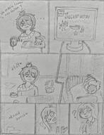 artist:midkyk coco comic computer gamer maya no_color sketch // 1564x2048 // 787KB