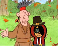 charlie_brown crossover holiday maya native_american oc peeb pilgrim thanksgiving // 1148x897 // 676KB