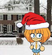 anime chibi christmas hat holiday home_alone movie mymy snow // 871x925 // 492KB