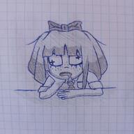 artist:mineartzzz cross_eyes hand_drawn mymy niggerwiggle paper sleeping // 2048x2048 // 339KB