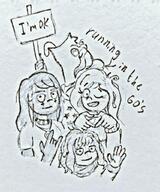 artist:midkyk cleo coco no_color sketch yfke zoey // 853x1024 // 190KB