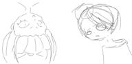 black_and_white concerned maya mymy sketch smiling upside_down // 2836x1380 // 70KB