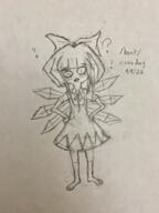 cirno confused crossover fairy looking_at_viewer mymy sketch touhou // 958x1280 // 1.4MB