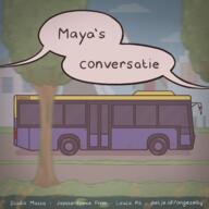 artist:lidlyarts artist:louca_pit artist:studio_massa bus dutch_text Maya's_Conversatie_(comic) official_art petjeaf text tree // 2500x2500 // 5.7MB