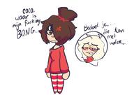 annoyed coco drawing dutch_text maya stoned // 1340x946 // 91KB