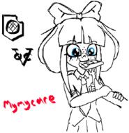 artist:yosack_jaki black_and_white feeding mymy mymy_care niggerwiggle stroopwaffel voc // 246x255 // 7.4KB