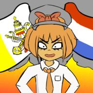 drawing dutch_flag fire hat looking_at_viewer mymy screenshot smiling smug vatican_flag // 679x680 // 294KB