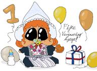 baby balloon big_cheeks big_eyes binky birthday milky present stroopwafel variant:agugu // 1816x1338 // 242KB